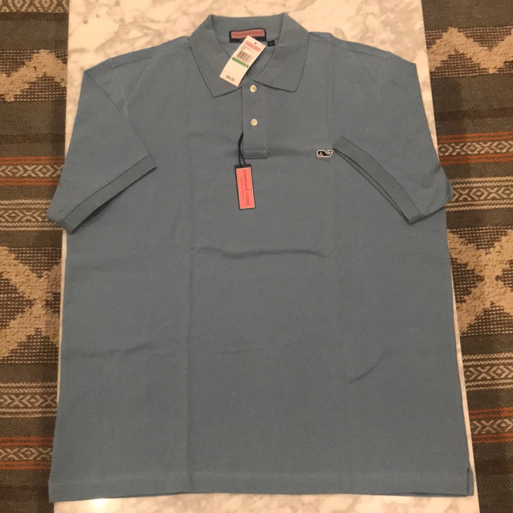 NWT Vineyard Vines Polo Shirt, Light Blue